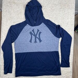 Fanatics New York Yankees MLB Raglan Hoodie Mens L Lightweight‎ Pullover